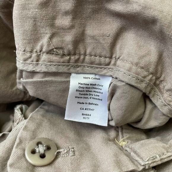 Talbots Pants Womens Size 10 Boyfriend Kahki Convertible Roll Tab Hiking Baggy - Picture 10 of 10